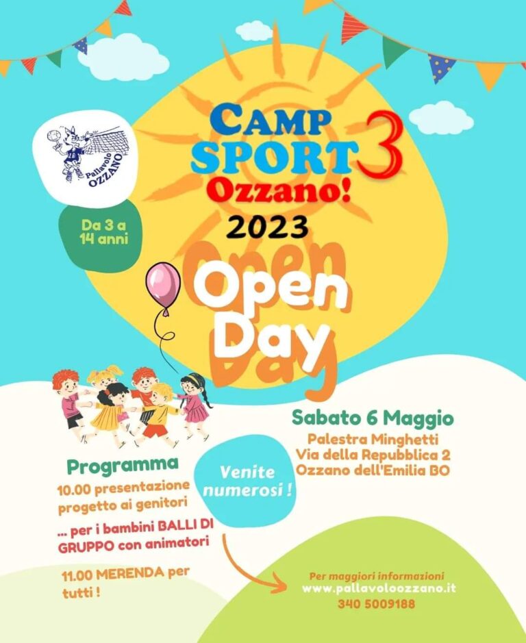 Scopri di più sull'articolo Camp Sport Ozzano 3! Estate 2023